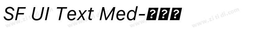 SF UI Text Med字体转换